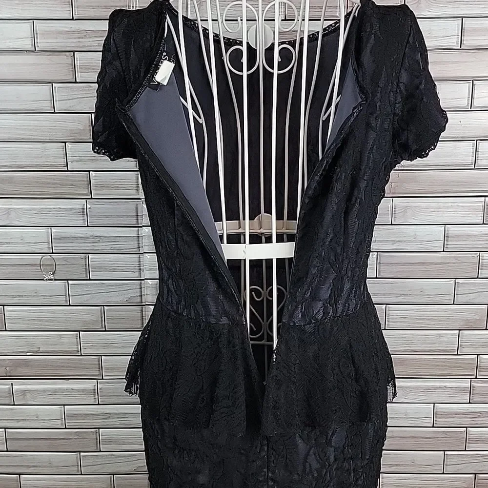 Venus black lace party dress Size 6
